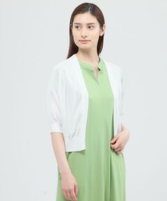 Paul Stuart / ポール・スチュアート ニット・セーター | 【ウォッシャブル/接触冷感】クールタッチニット　ボレロ