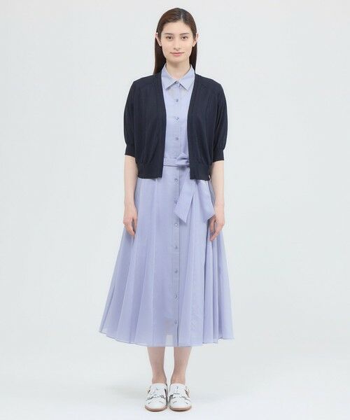 Paul Stuart / ポール・スチュアート ニット・セーター | 【ウォッシャブル/接触冷感】クールタッチニット　ボレロ | 詳細5