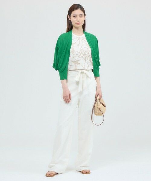 Paul Stuart / ポール・スチュアート ニット・セーター | 【ウォッシャブル/接触冷感】クールタッチニット　ボレロ | 詳細6