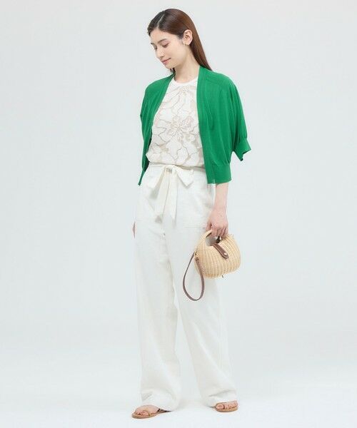 Paul Stuart / ポール・スチュアート ニット・セーター | 【ウォッシャブル/接触冷感】クールタッチニット　ボレロ | 詳細7