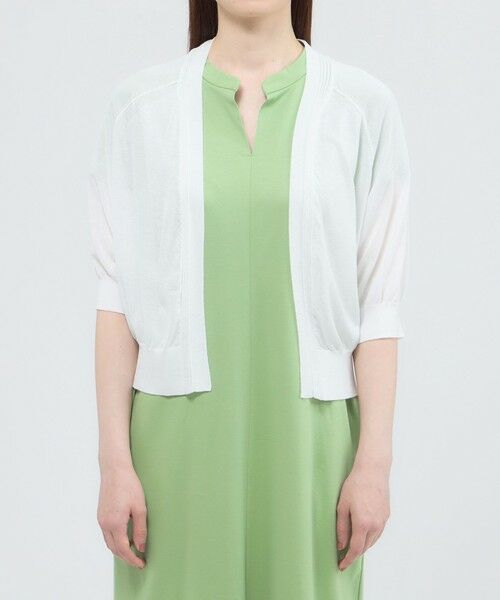 Paul Stuart / ポール・スチュアート ニット・セーター | 【ウォッシャブル/接触冷感】クールタッチニット　ボレロ | 詳細8