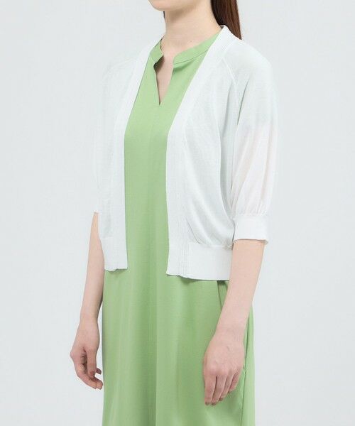 Paul Stuart / ポール・スチュアート ニット・セーター | 【ウォッシャブル/接触冷感】クールタッチニット　ボレロ | 詳細9