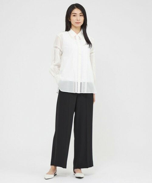 Paul Stuart / ポール・スチュアート パンツ | 【ウォッシャブル】ライトジョーゼット　パンツ | 詳細5