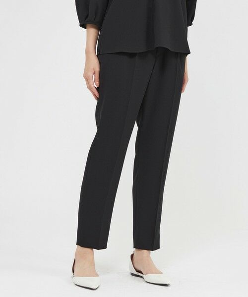 Paul Stuart / ポール・スチュアート パンツ | 【ウォッシャブル】ライトジョーゼット　テーパードパンツ | 詳細15