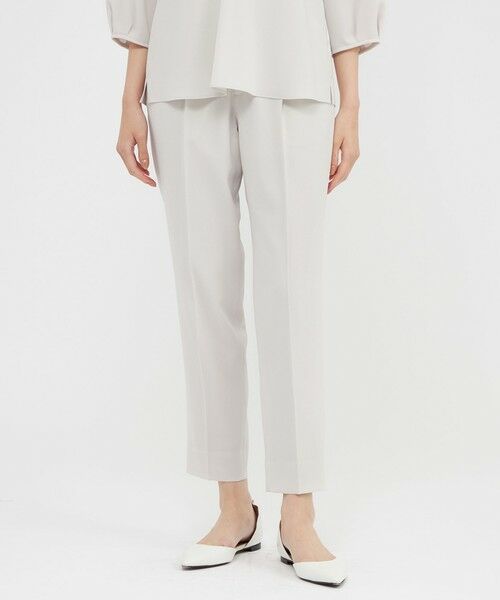 Paul Stuart / ポール・スチュアート パンツ | 【ウォッシャブル】ライトジョーゼット　テーパードパンツ | 詳細16