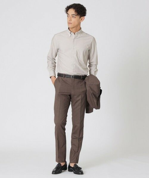 Paul Stuart / ポール・スチュアート シャツ・ブラウス | 【Nikkei magazine掲載】【STUART'S TRAVELER】ミニチェックプリント　ストレッチシャツ | 詳細5