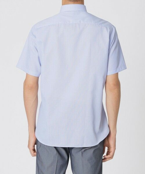 Paul Stuart / ポール・スチュアート シャツ・ブラウス | 【形態安定/高通気/クールビズ】シャンブレーメッシュ半袖ボタンダウンシャツ | 詳細5