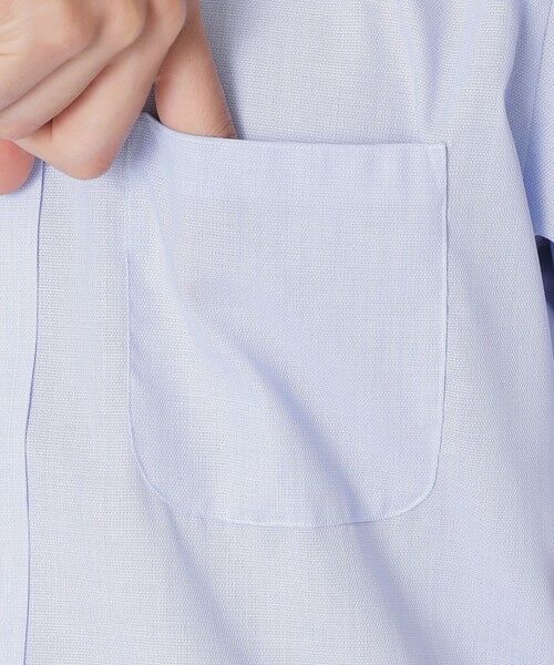 Paul Stuart / ポール・スチュアート シャツ・ブラウス | 【形態安定/高通気/クールビズ】シャンブレーメッシュ半袖ボタンダウンシャツ | 詳細7