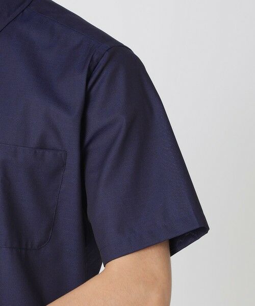 Paul Stuart / ポール・スチュアート シャツ・ブラウス | 【高通気/クールビズ】シャンブレーメッシュ半袖シャツ | 詳細5