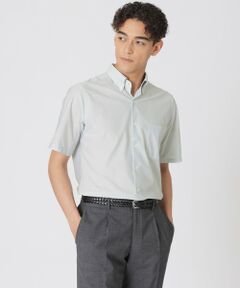 Paul Stuart / ポール・スチュアート シャツ・ブラウス | 【WEB・一部店舗限定/吸水速乾/接触冷感】ミニチェックプリント　ストレッチ半袖シャツ