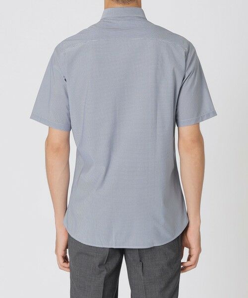 Paul Stuart / ポール・スチュアート シャツ・ブラウス | 【WEB・一部店舗限定/吸水速乾/接触冷感】ミニチェックプリント　ストレッチ半袖シャツ | 詳細5