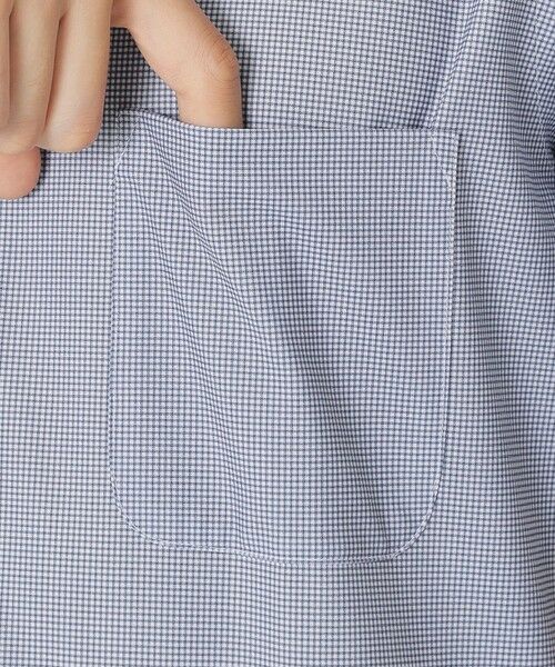 Paul Stuart / ポール・スチュアート シャツ・ブラウス | 【WEB・一部店舗限定/吸水速乾/接触冷感】ミニチェックプリント　ストレッチ半袖シャツ | 詳細7