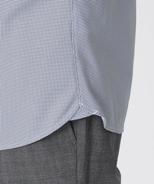 Paul Stuart / ポール・スチュアート シャツ・ブラウス | 【WEB・一部店舗限定/吸水速乾/接触冷感】ミニチェックプリント　ストレッチ半袖シャツ | 詳細8