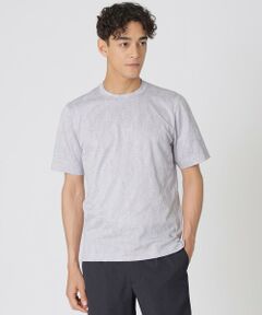 Paul Stuart / ポール・スチュアート カットソー | リーフ柄ジャカードTシャツ（半袖）