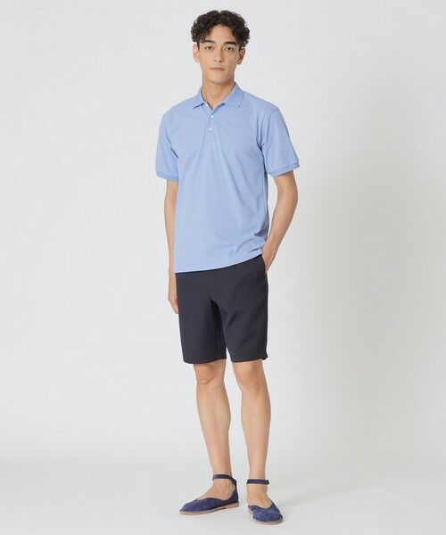 Paul Stuart / ポール・スチュアート カットソー | 【WEB・一部店舗限定/UVカット/吸水速乾】クアトロセブンカノコ　バイカラーリブポロシャツ | 詳細3