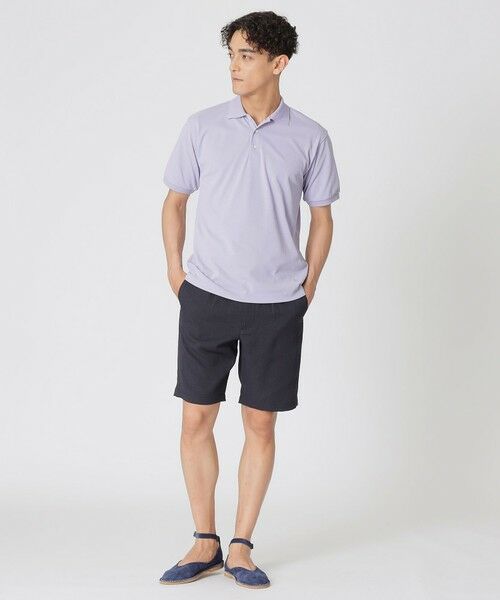 Paul Stuart / ポール・スチュアート カットソー | 【WEB・一部店舗限定/UVカット/吸水速乾】クアトロセブンカノコ　バイカラーリブポロシャツ | 詳細4