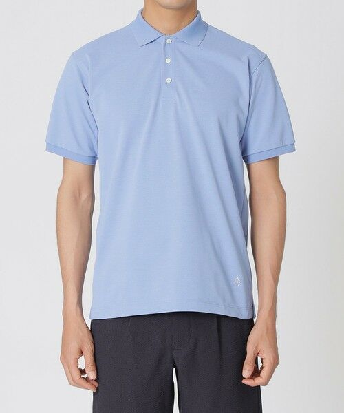 Paul Stuart / ポール・スチュアート カットソー | 【WEB・一部店舗限定/UVカット/吸水速乾】クアトロセブンカノコ　バイカラーリブポロシャツ | 詳細5