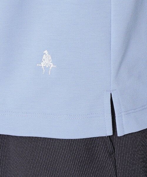 Paul Stuart / ポール・スチュアート カットソー | 【WEB・一部店舗限定/UVカット/吸水速乾】クアトロセブンカノコ　バイカラーリブポロシャツ | 詳細9