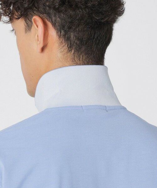 Paul Stuart / ポール・スチュアート カットソー | 【WEB・一部店舗限定/UVカット/吸水速乾】クアトロセブンカノコ　バイカラーリブポロシャツ | 詳細12