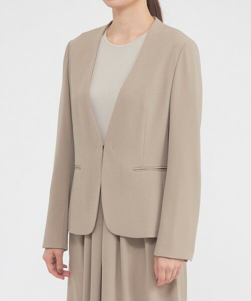 Paul Stuart / ポール・スチュアート その他アウター | 【ウォッシャブル】トリアセジョーゼット　ジャケット | 詳細4