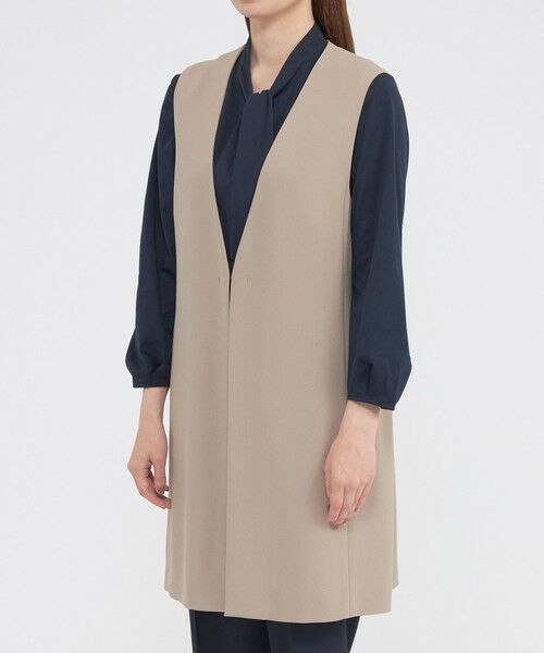 Paul Stuart / ポール・スチュアート その他アウター | 【ウォッシャブル】トリアセジョーゼット　ジレ | 詳細7