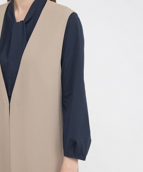 Paul Stuart / ポール・スチュアート その他アウター | 【ウォッシャブル】トリアセジョーゼット　ジレ | 詳細9