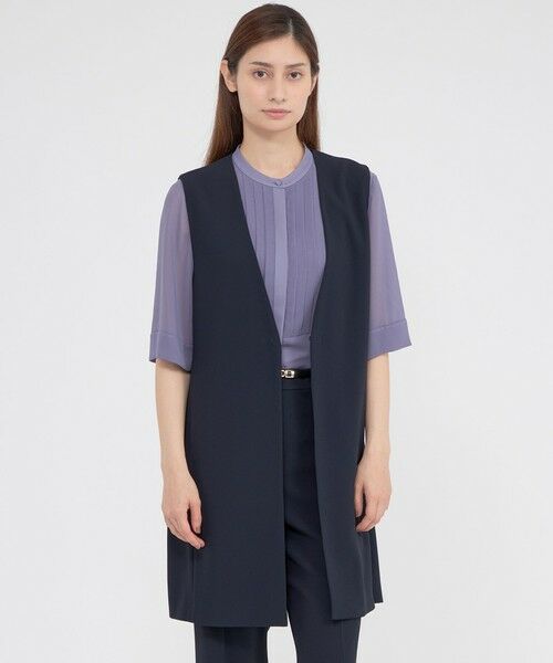 Paul Stuart / ポール・スチュアート その他アウター | 【ウォッシャブル】トリアセジョーゼット　ジレ | 詳細15