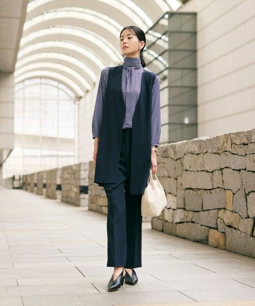 Paul Stuart / ポール・スチュアート その他アウター | 【ウォッシャブル】トリアセジョーゼット　ジレ | 詳細3