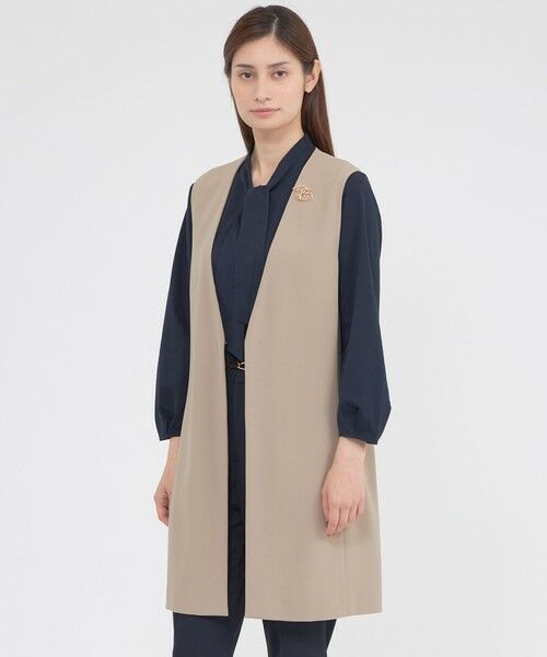 Paul Stuart / ポール・スチュアート その他アウター | 【ウォッシャブル】トリアセジョーゼット　ジレ | 詳細16