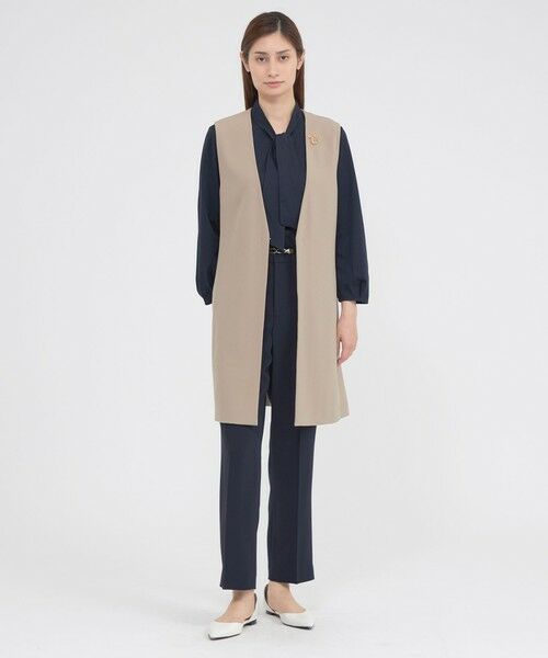 Paul Stuart / ポール・スチュアート その他アウター | 【ウォッシャブル】トリアセジョーゼット　ジレ | 詳細5