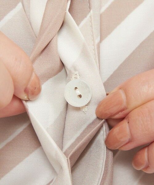 Paul Stuart / ポール・スチュアート ロング・マキシ丈ワンピース | 【ウォッシャブル】ジオメトリーパターンプリント　ワンピース | 詳細9