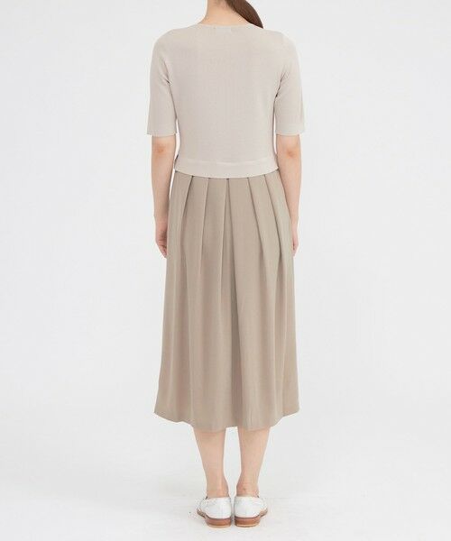 Paul Stuart / ポール・スチュアート ロング・マキシ丈ワンピース | 【ウォッシャブル】アセテートストレッチコンビ　ワンピース | 詳細6