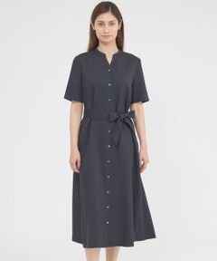 Paul Stuart / ポール・スチュアート ロング・マキシ丈ワンピース | 【WEB・一部店舗限定/ウォッシャブル/防しわ性/UV対策】フロータブルツイル　ワンピース