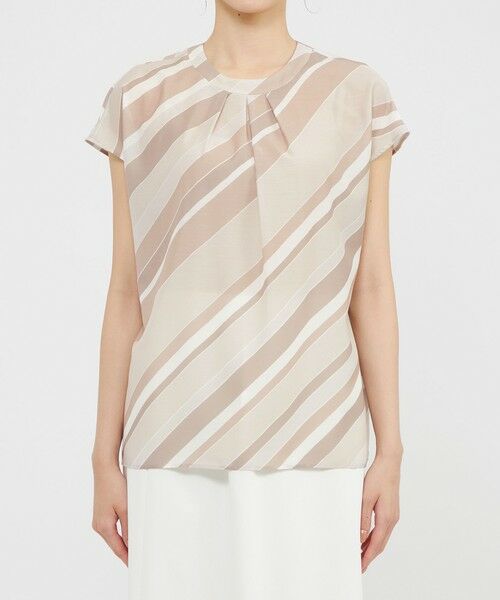 Paul Stuart / ポール・スチュアート シャツ・ブラウス | 【ウォッシャブル】ジオメトリーパターンプリント　ブラウス | 詳細6