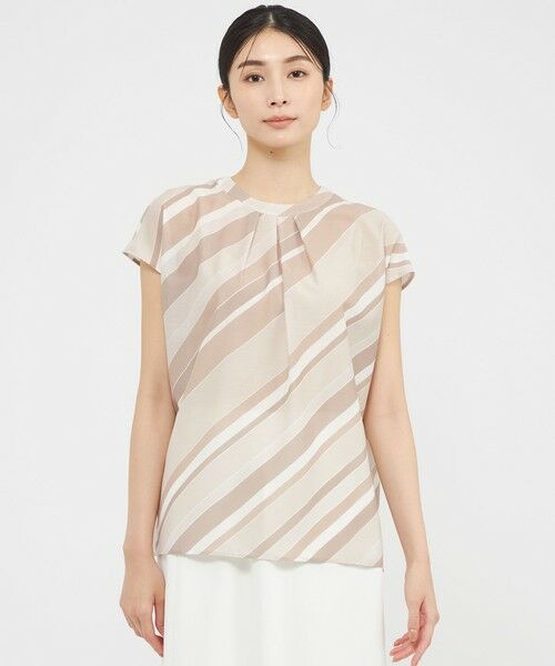 Paul Stuart / ポール・スチュアート シャツ・ブラウス | 【ウォッシャブル】ジオメトリーパターンプリント　ブラウス | 詳細14