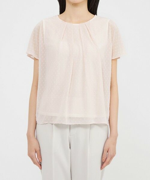 Paul Stuart / ポール・スチュアート シャツ・ブラウス | 【ウォッシャブル】カットジョーゼット/フィンリーフライス　ブラウス | 詳細5