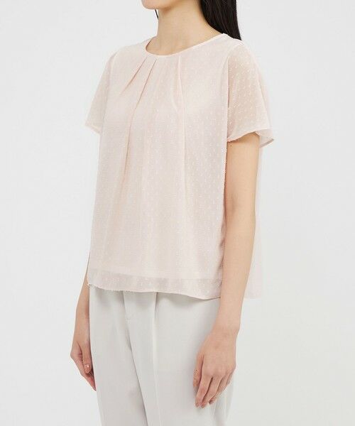 Paul Stuart / ポール・スチュアート シャツ・ブラウス | 【ウォッシャブル】カットジョーゼット/フィンリーフライス　ブラウス | 詳細6