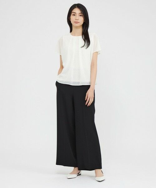 Paul Stuart / ポール・スチュアート シャツ・ブラウス | 【ウォッシャブル】カットジョーゼット/フィンリーフライス　ブラウス | 詳細2