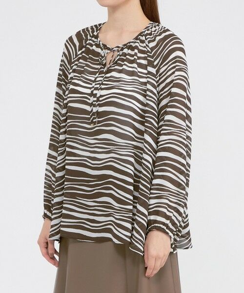 Paul Stuart / ポール・スチュアート シャツ・ブラウス | 【ウォッシャブル】ストライプアニマル　ブラウス | 詳細3