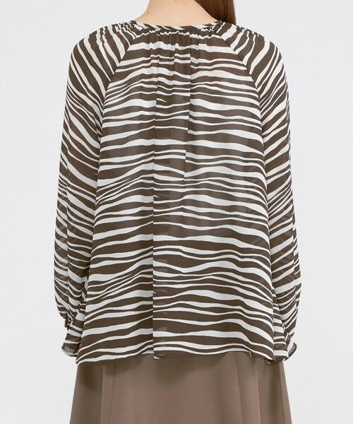 Paul Stuart / ポール・スチュアート シャツ・ブラウス | 【ウォッシャブル】ストライプアニマル　ブラウス | 詳細4