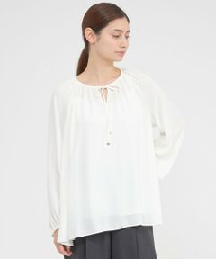 Paul Stuart / ポール・スチュアート シャツ・ブラウス | 【ウォッシャブル】バックサテンアムンゼン　ブラウス