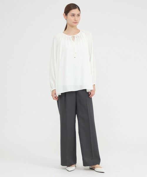 Paul Stuart / ポール・スチュアート シャツ・ブラウス | 【ウォッシャブル】バックサテンアムンゼン　ブラウス | 詳細1