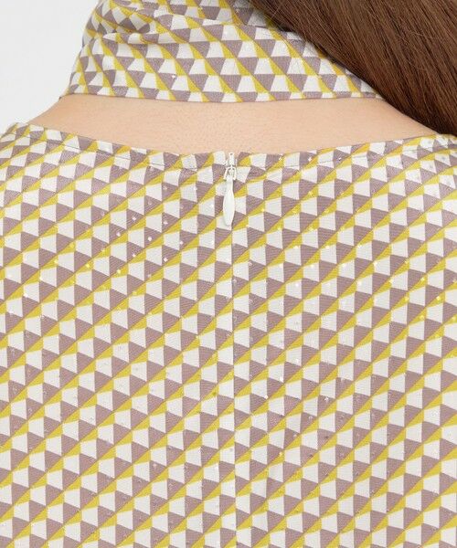 Paul Stuart / ポール・スチュアート シャツ・ブラウス | 【ウォッシャブル】幾何学プリントジャガード　ブラウス | 詳細11