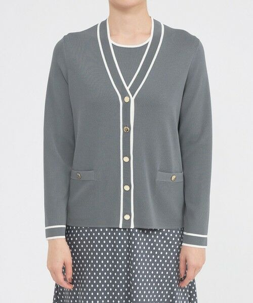 Paul Stuart / ポール・スチュアート ニット・セーター | 【ウォッシャブル】アセテートストレッチ　カーディガン | 詳細5