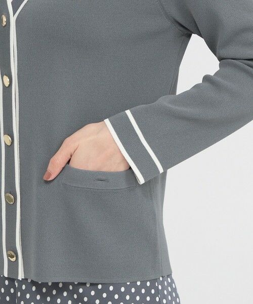 Paul Stuart / ポール・スチュアート ニット・セーター | 【ウォッシャブル】アセテートストレッチ　カーディガン | 詳細8