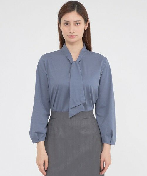 Paul Stuart/ポール・スチュアート 【ウォッシャブル/接触冷感】ウーヴンジャージー プルオーバー インディゴ 6 Paul Stuart/ポール・スチュアート 【ウォッシャブル/接触冷感】ウーヴンジャージー プルオーバー インディゴ 6