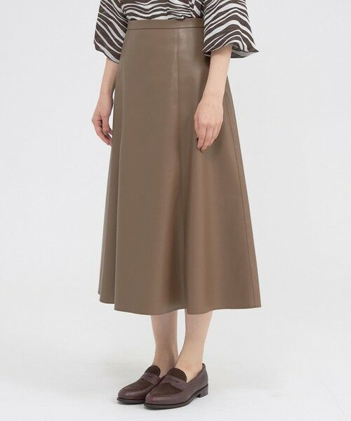 Paul Stuart / ポール・スチュアート スカート | 【ウォッシャブル】シンセティックレザー　スカート | 詳細5