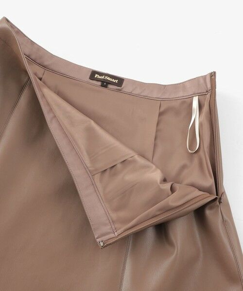 Paul Stuart / ポール・スチュアート スカート | 【ウォッシャブル】シンセティックレザー　スカート | 詳細7