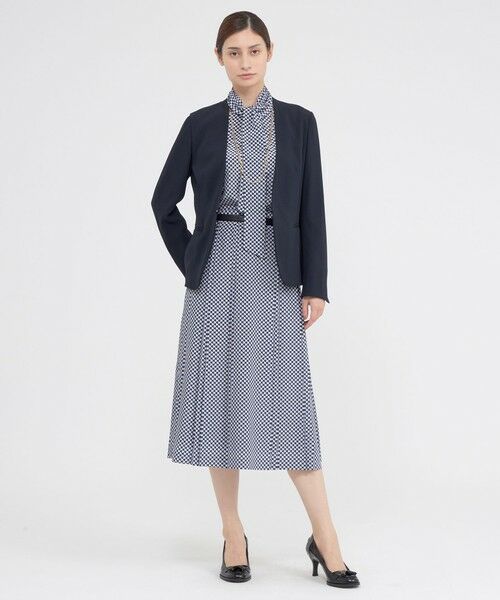 Paul Stuart / ポール・スチュアート スカート | 【ウォッシャブル】幾何学プリントジャガード　スカート | 詳細3
