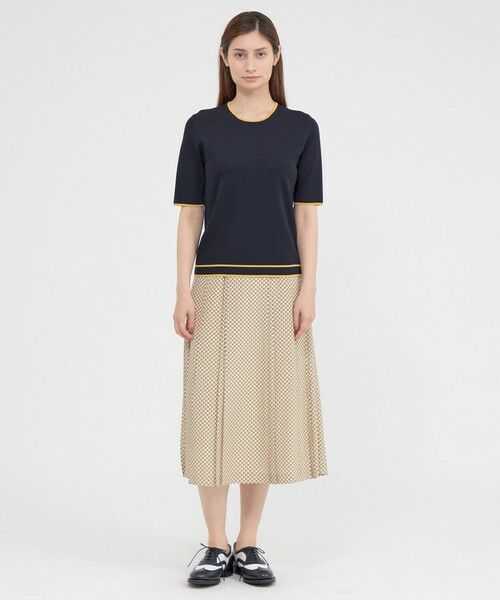 Paul Stuart / ポール・スチュアート スカート | 【ウォッシャブル】幾何学プリントジャガード　スカート | 詳細4